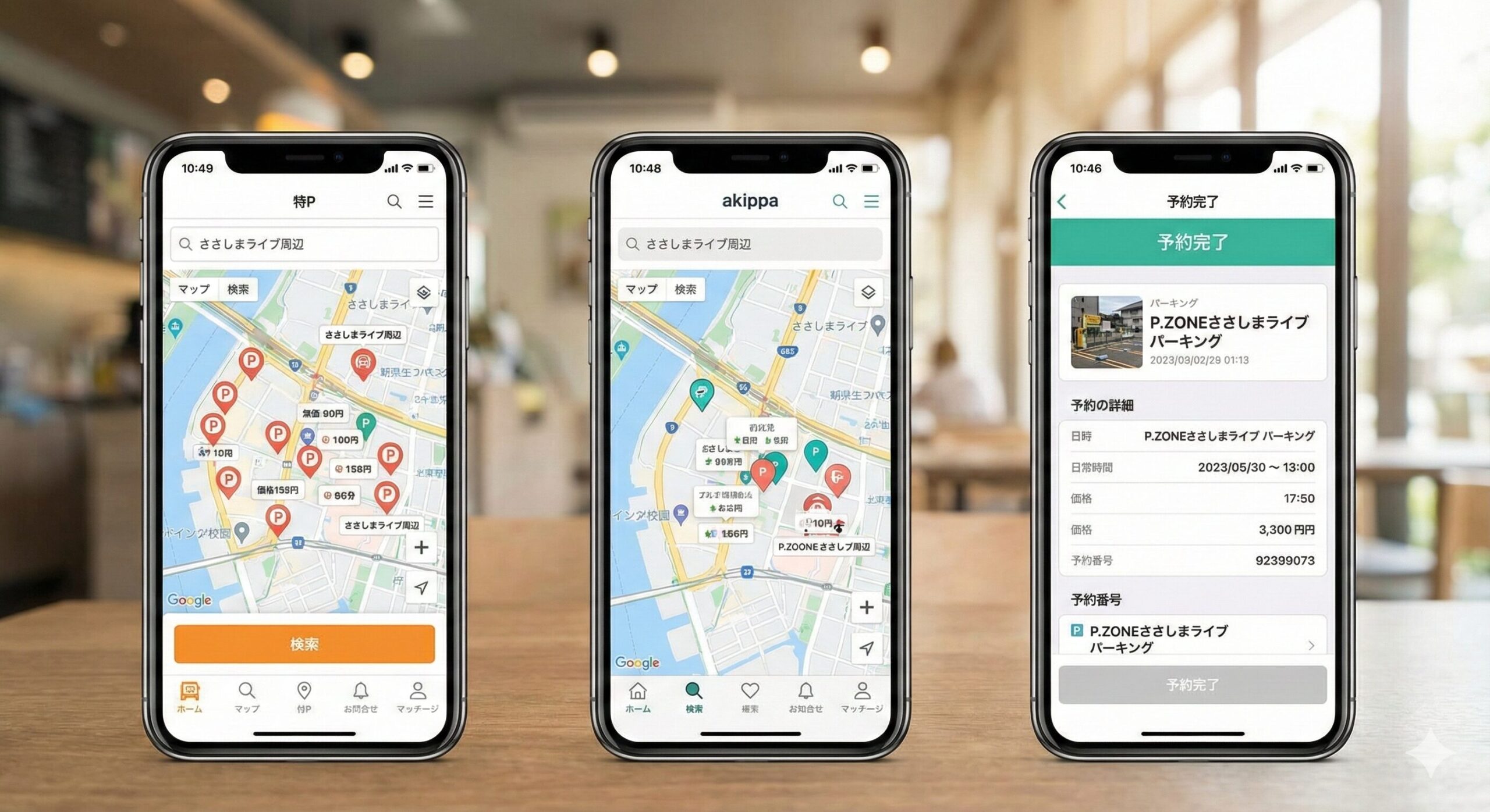 特Pとakippaの比較