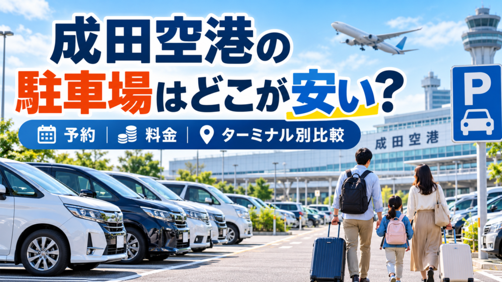 成田空港の駐車場はどこが安い？予約・料金・ターミナル別比較